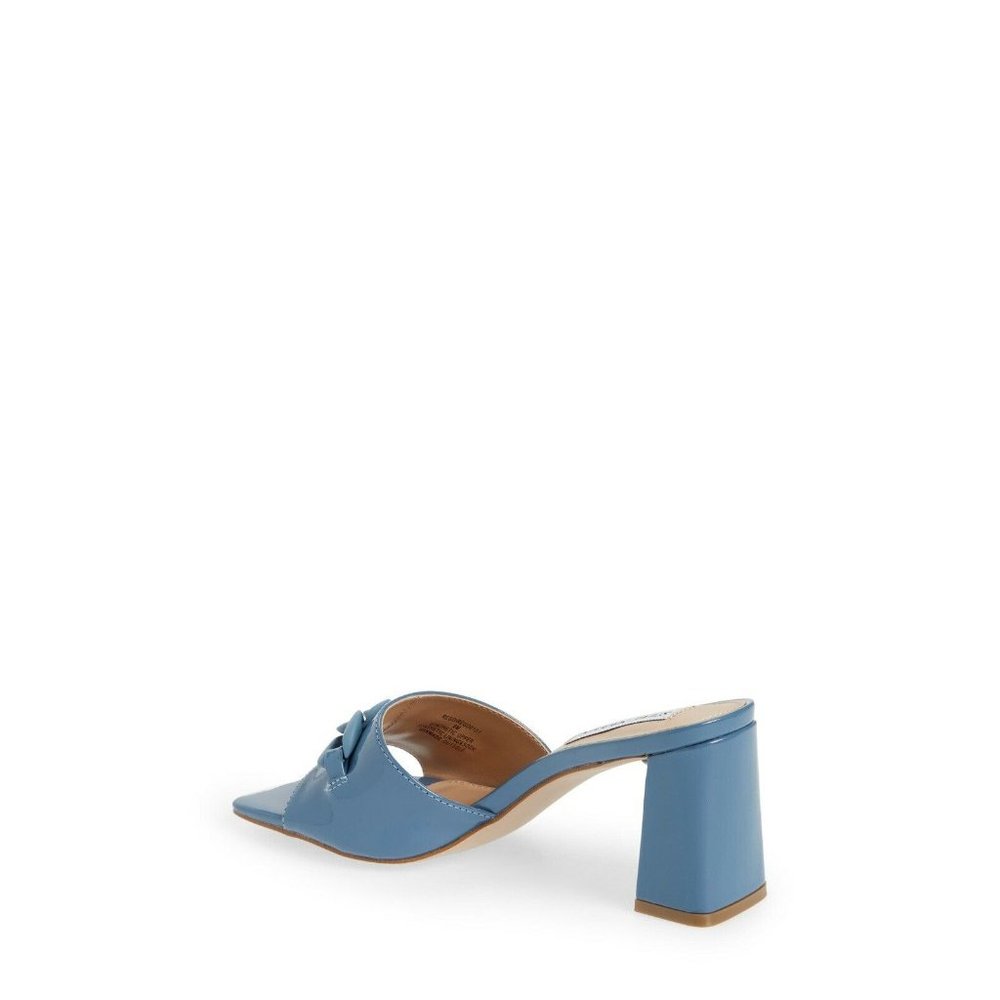 Steve Madden Rego Slides Blue Patent Leather Heels - Picture 6 of 9